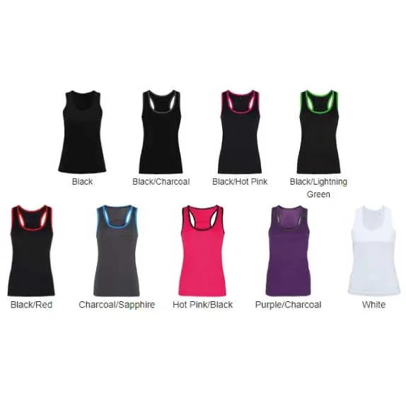 023TR Women's panelled fitness vest