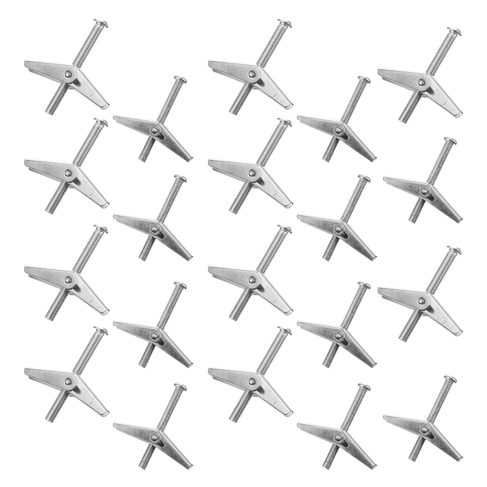 20 Pcs Expansion Screw Brolly Plug Bolt Butterfly Iron Plane Bolts Cavity Wall Fixer Toggle for