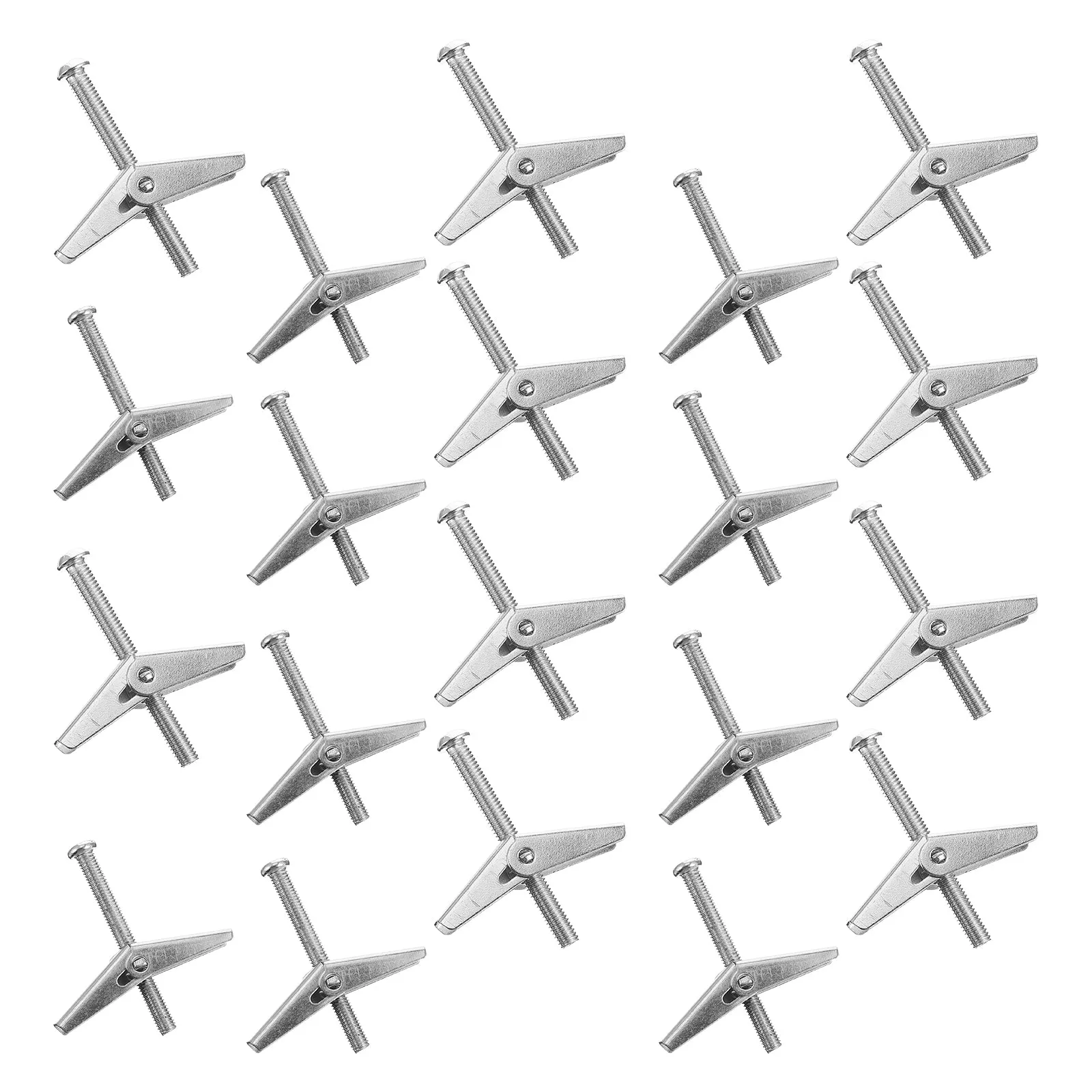 20 Pcs Expansion Screw Brolly Plug Bolt Butterfly Iron Plane Bolts Cavity Wall Fixer Toggle for