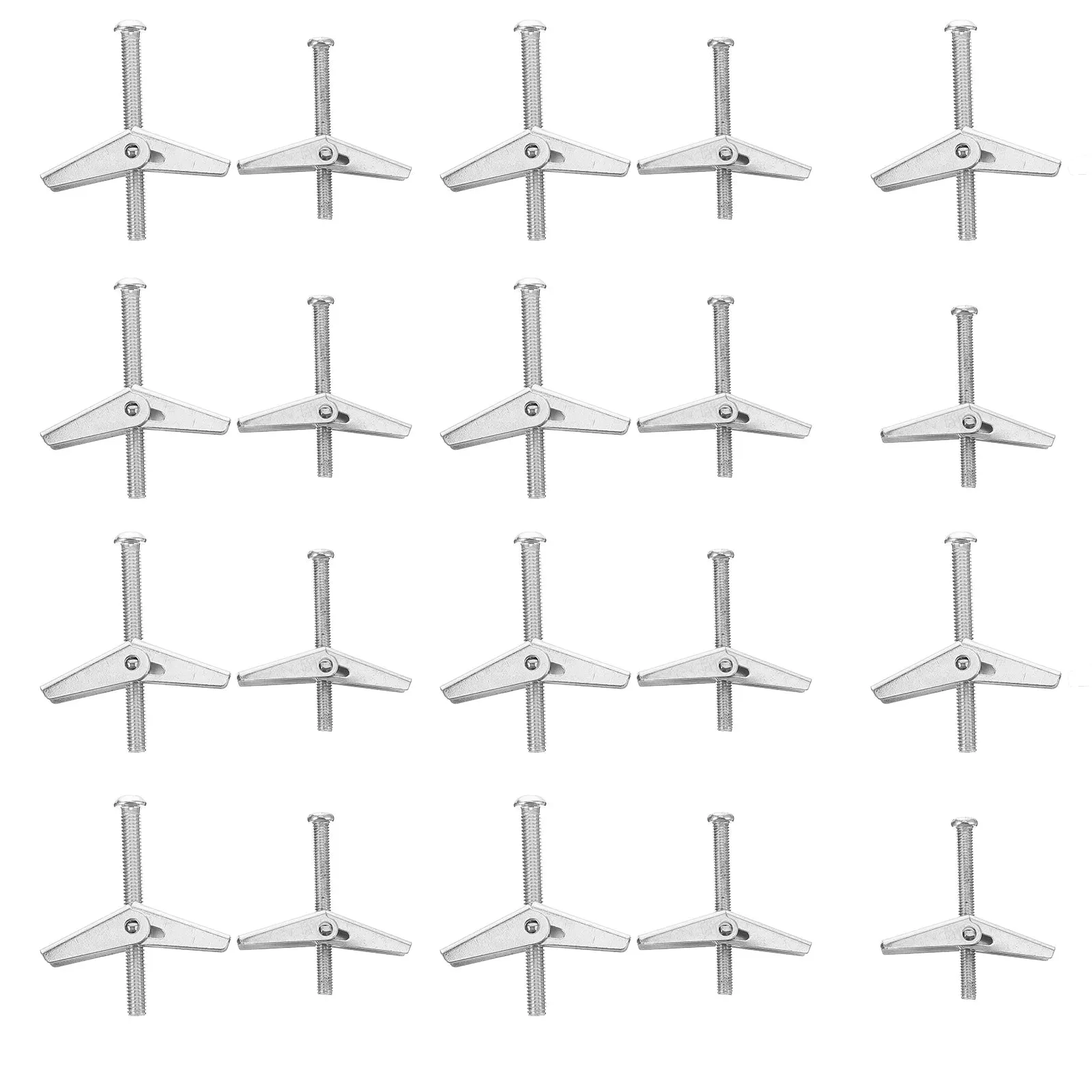 20 Pcs Expansion Screw Brolly Plug Bolt Butterfly Iron Plane Bolts Cavity Wall Fixer Toggle for