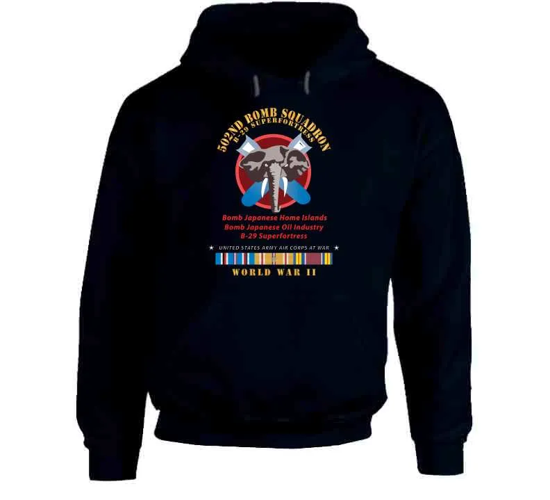 502nd Bomb Squadron - B-29 Superfortress - Campaigns - World War Ii W Pac Svc X 300 Classic T Shirt, Crewneck Sweatshirt, Hoodie, Long Sleeve