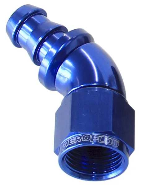 510 Series Full Flow Tight Radius Push Lock 45° Hose End -4AN AF512-04