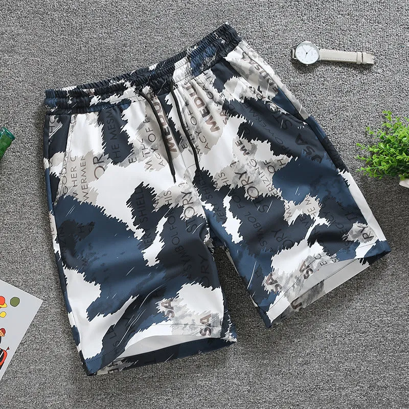 Alphabets Sporty Casual Shorts Men Trendy knee length Shorts