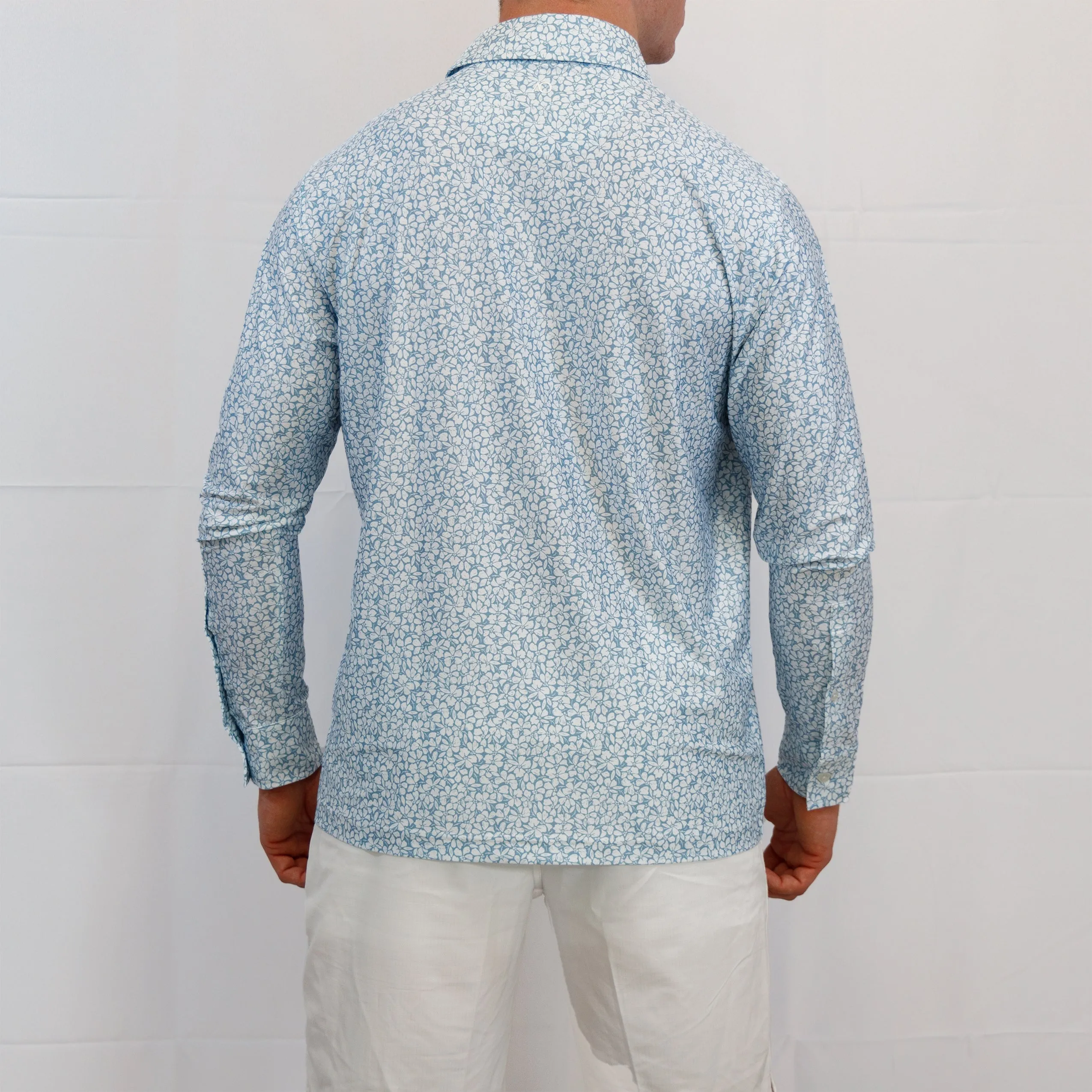 Button Down - Blue Fog Poppy