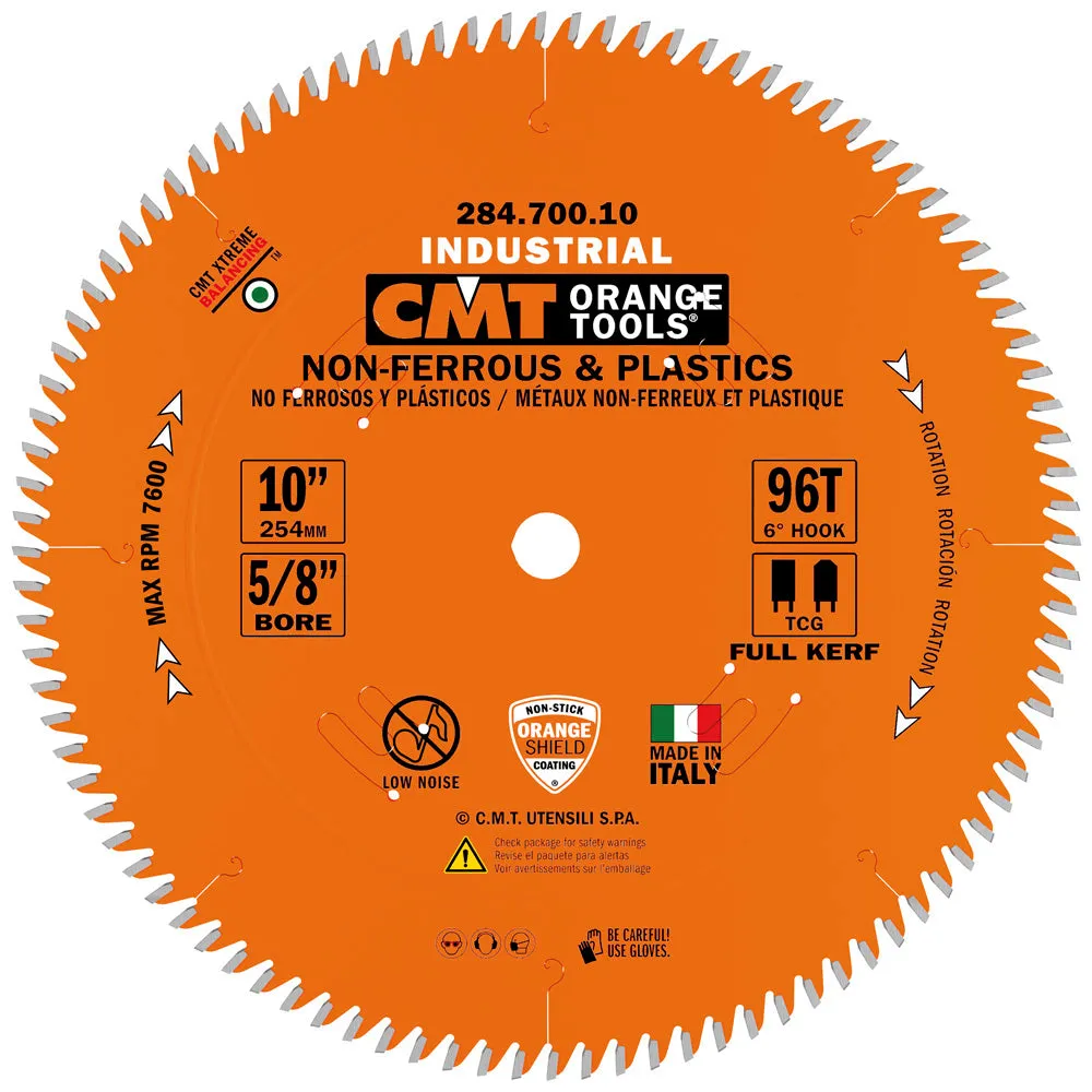 CMT Orange Tools 284.720.12 THIN NON-FERROUS METAL & PLASTICS 12”x0.126”/0.098”x1”  T=108 TCG