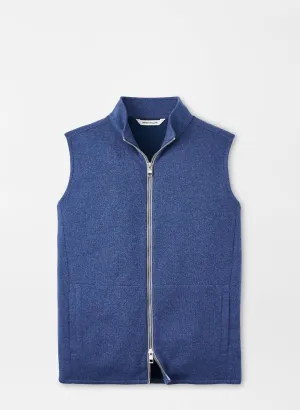 Crown Sweater Fleece Vest by Peter Millar - Ocean Blue