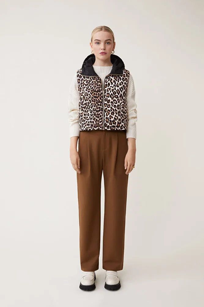 Dazzle Reversible Jacket - Noir Leopard Print