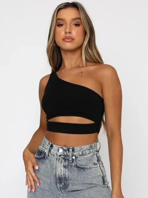 Diana Knitted Sleeveless Chic Crop Top