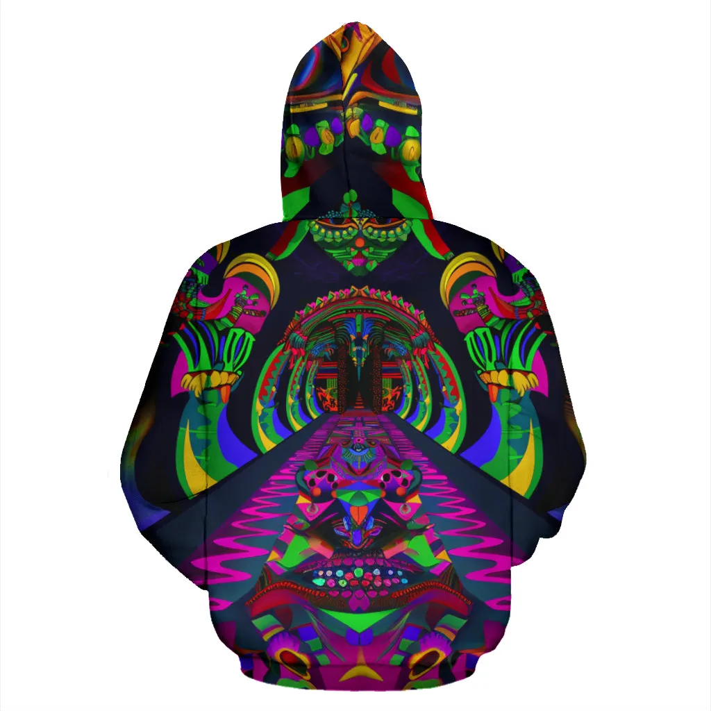 DMT JESTER ZIPPER HOODIE | ACIDMATH AI