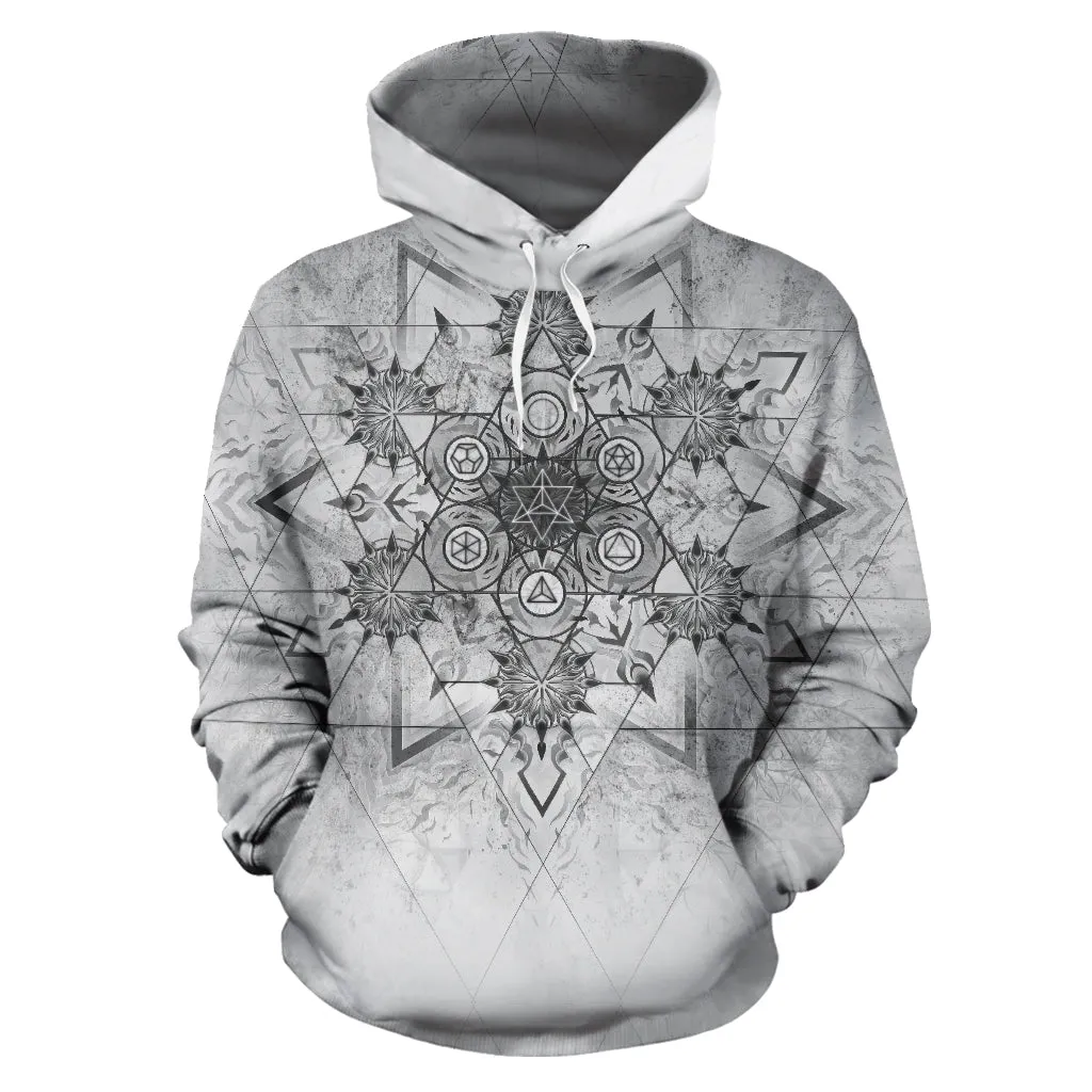 Elements of Sacred Geometry - Grey | Hoodie | Mandalazed