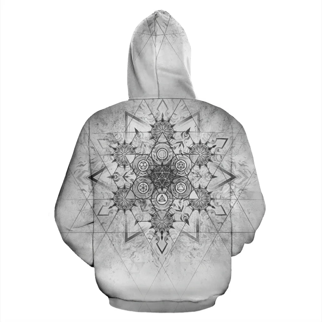 Elements of Sacred Geometry - Grey | Hoodie | Mandalazed