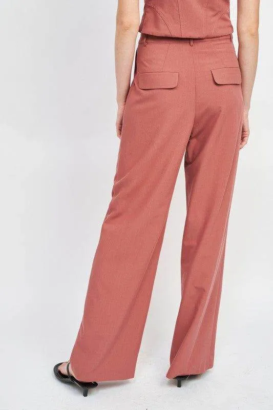 Emory Park | Asymmetrical Long Belt Trousers