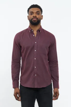 Flannel Shirt Populus Bordeaux