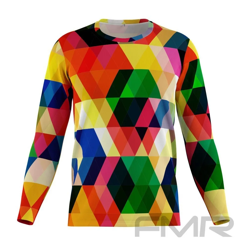 FMR Men's Prismatic Long Sleeve Running Shirt