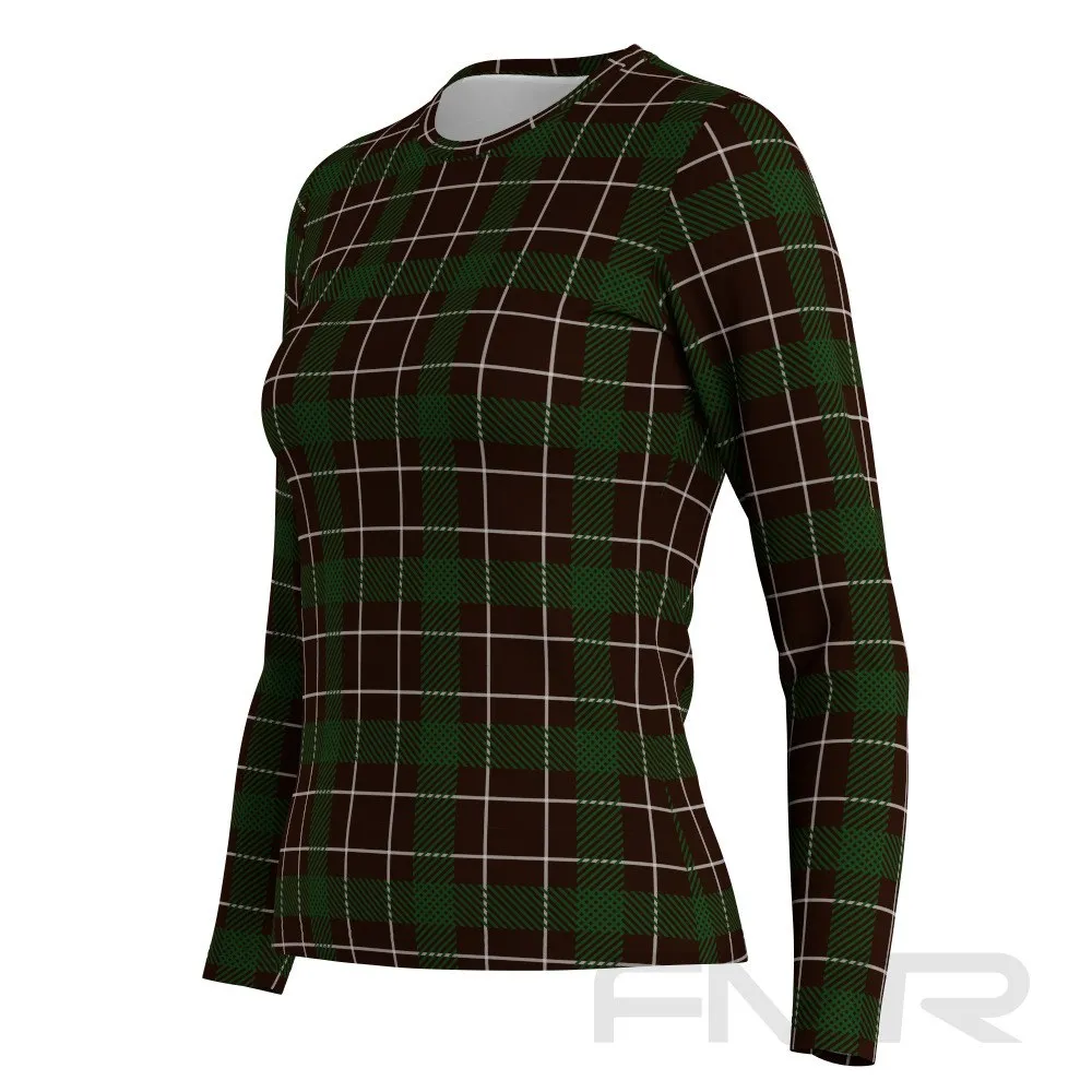 FMR Women's Green Check Performance Long Sleeve Shirt