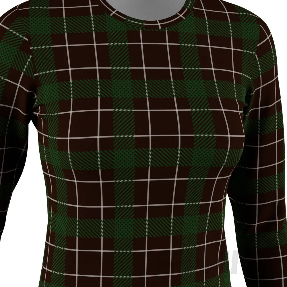 FMR Women's Green Check Performance Long Sleeve Shirt