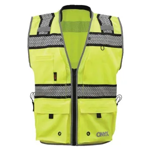 GSS Safety ANSI 2 ONYX Surveyor's Hi-Vis Safety Vest