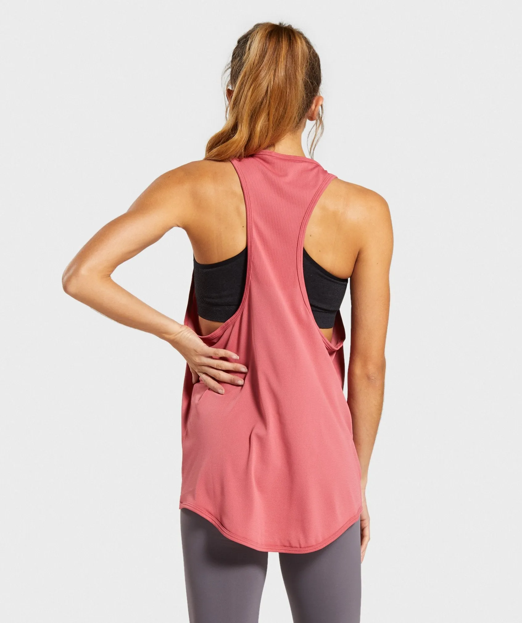 Gymshark Breeze Lightweight Seamless Vest - Rose Slate