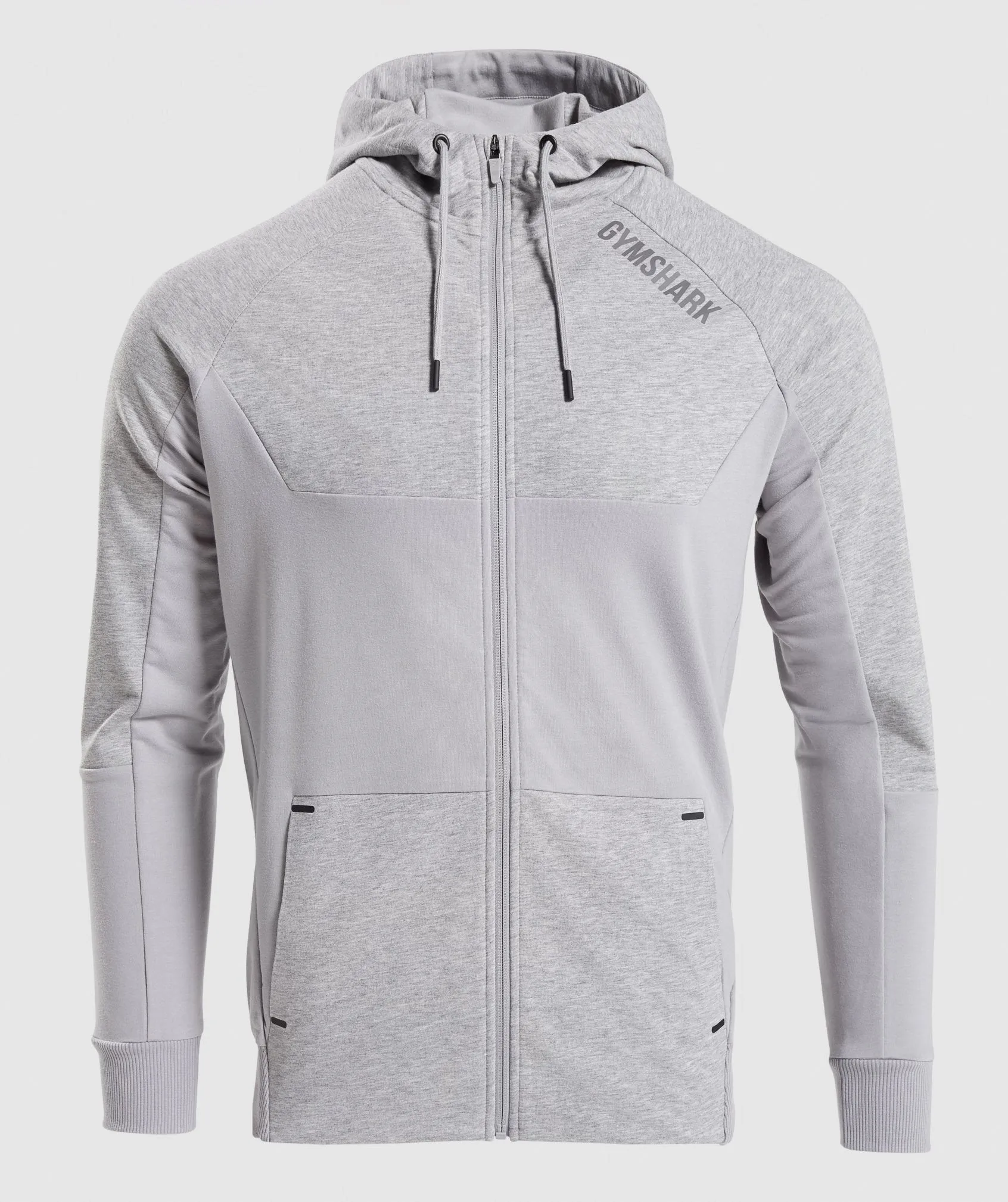 Gymshark Revive Zip Hoodie - Light Grey/Light Grey Marl