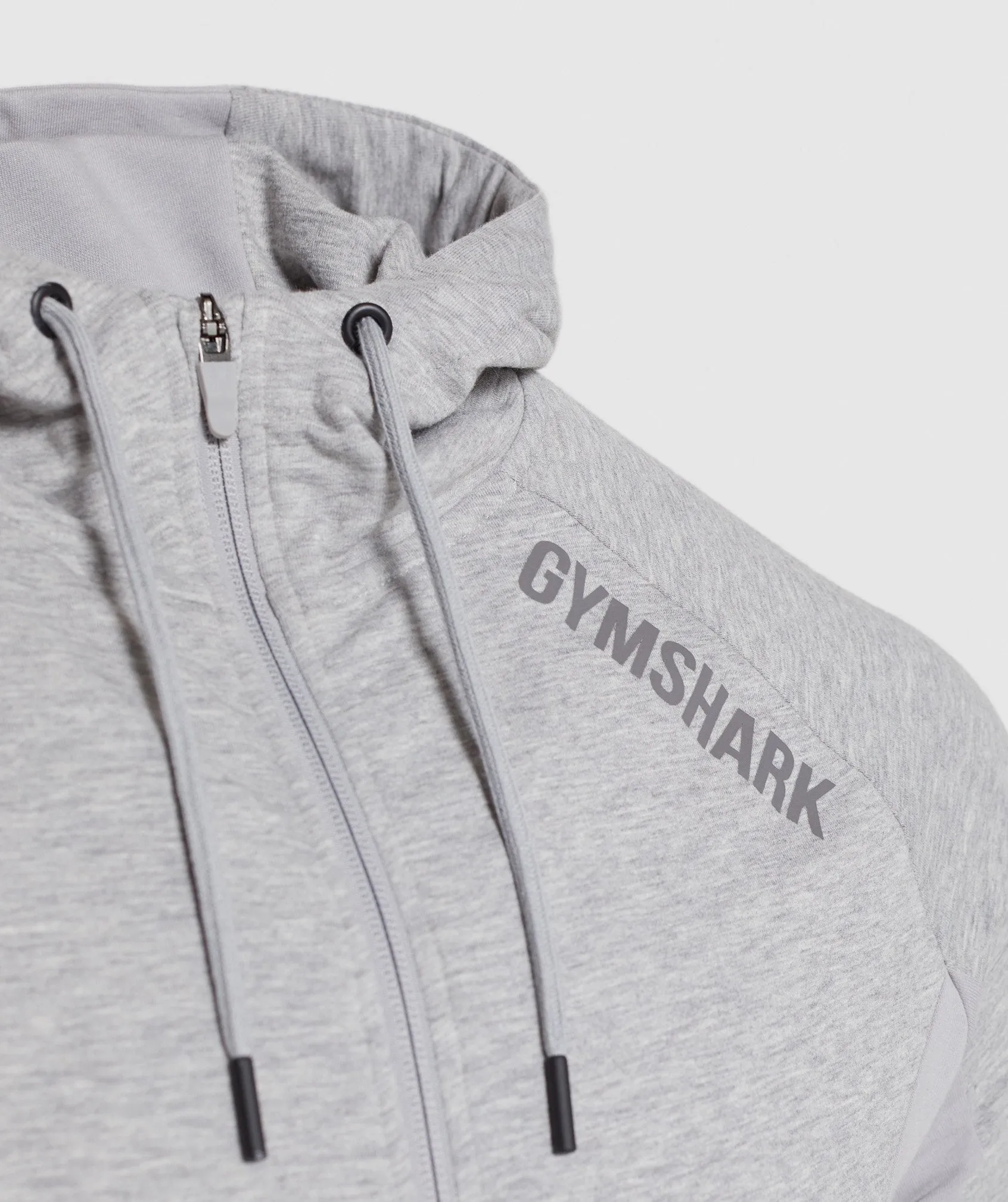 Gymshark Revive Zip Hoodie - Light Grey/Light Grey Marl