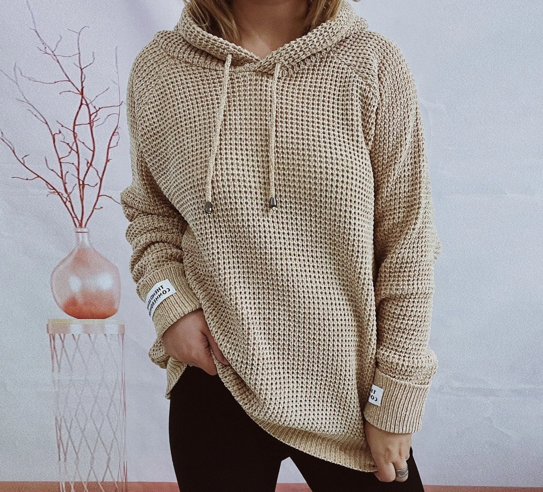 Hooded Knit Sweater