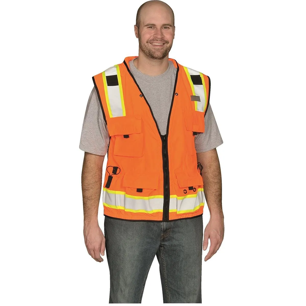 Kishigo ANSI Class 2 Hi-Vis Surveyor's Safety Vest