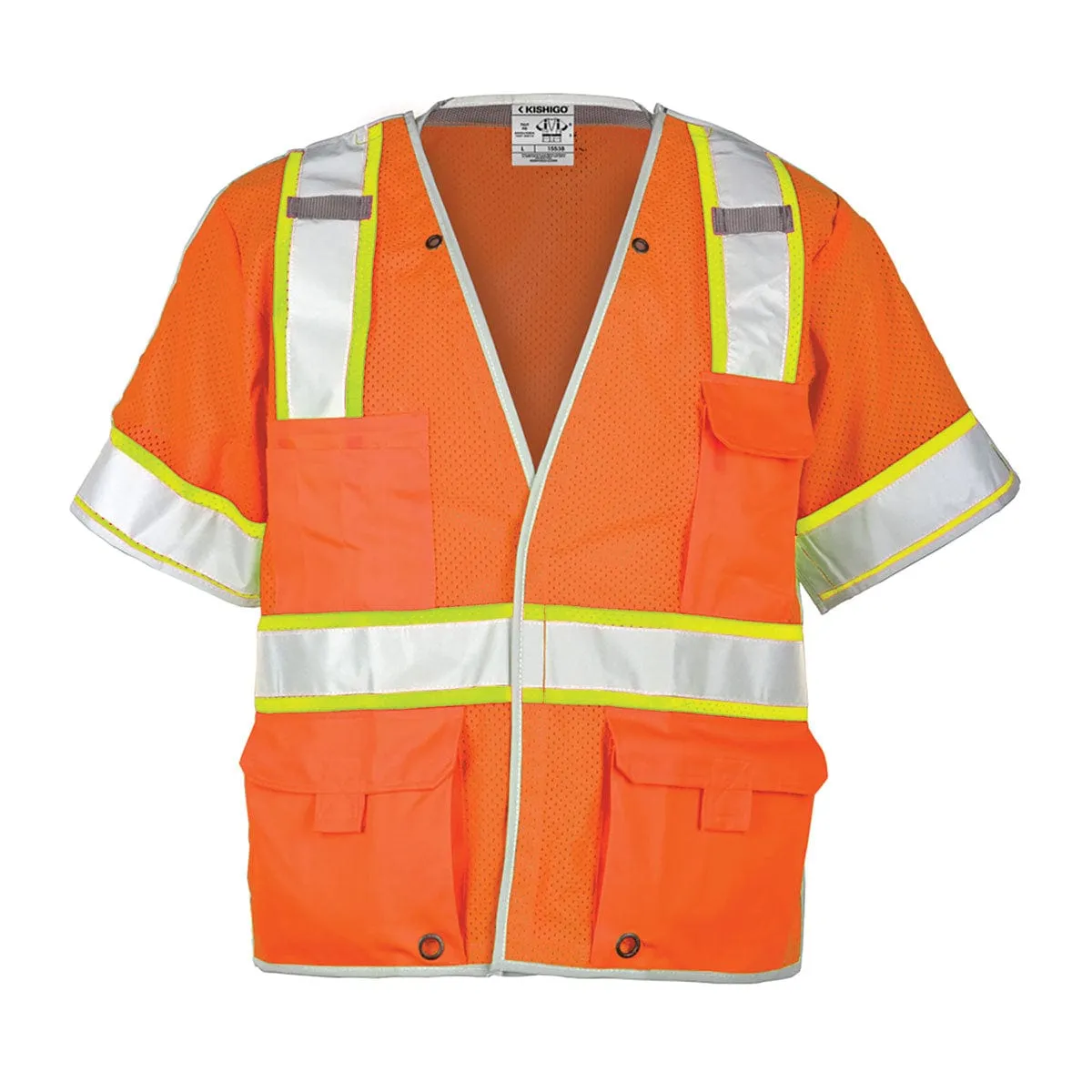 Kishigo Brilliant Series ANSI Class 3 Breakaway Hi-Vis Safety Vest