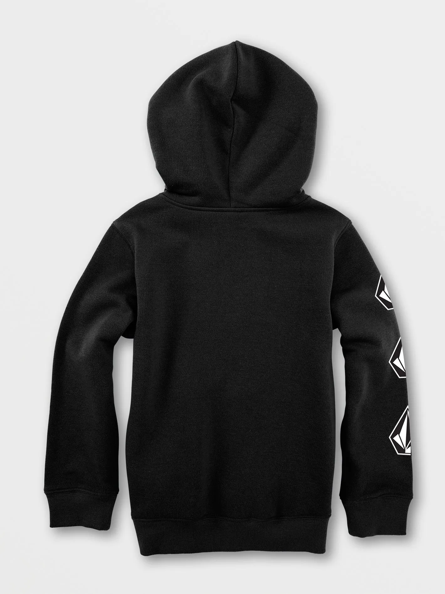 Little Boys Iconic Stone Pullover Hoodie - Black