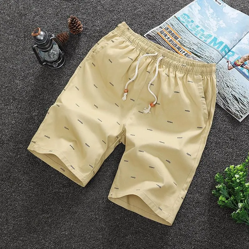 Men Shorts Outdoor Korean Trendy Casual Summer Bermuda Loose Stretchable Bermuda Shorts