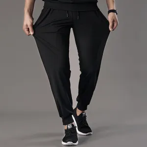 Men Trendy Basic Knitted Casual Loose Sporty Ankle-Length Jogger Inner Pants