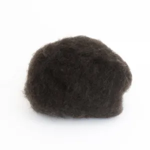 Natural Black Wool for Wet Felting, Tyrolean Bergschaf