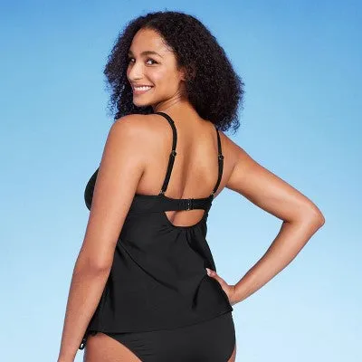 New - Kona Sol Women's Underwire Square Neck Tankini Tank Top Swimsuit