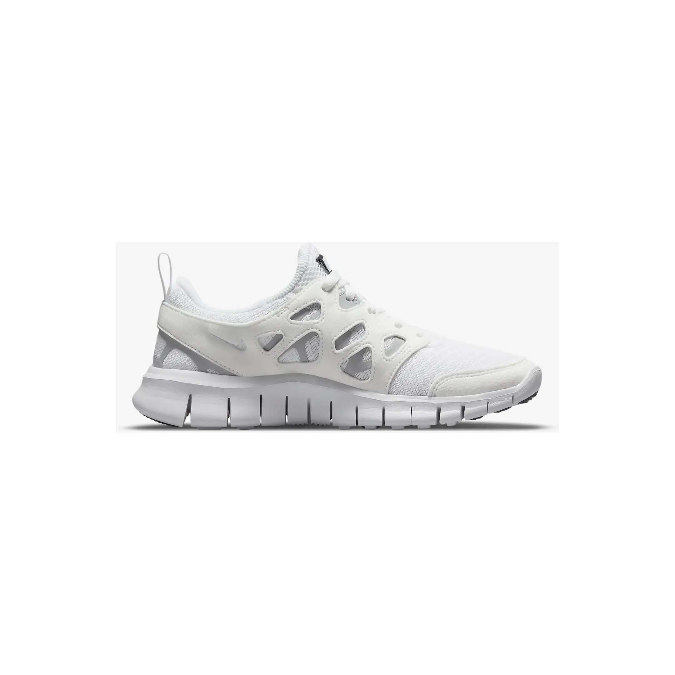 Nike Kid's Free Run 2 Shoes - White / Wolf Grey / Black