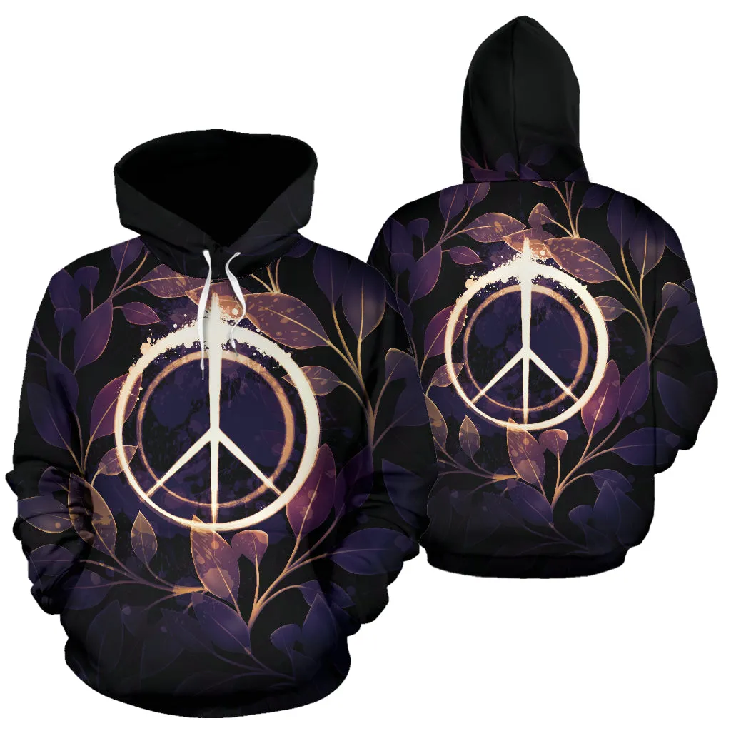 Peace with Leaves | Hoodie | Mandalazed