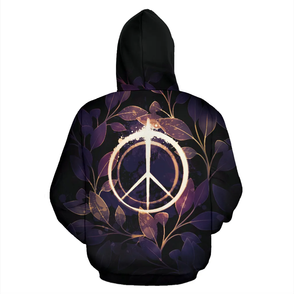 Peace with Leaves | Hoodie | Mandalazed