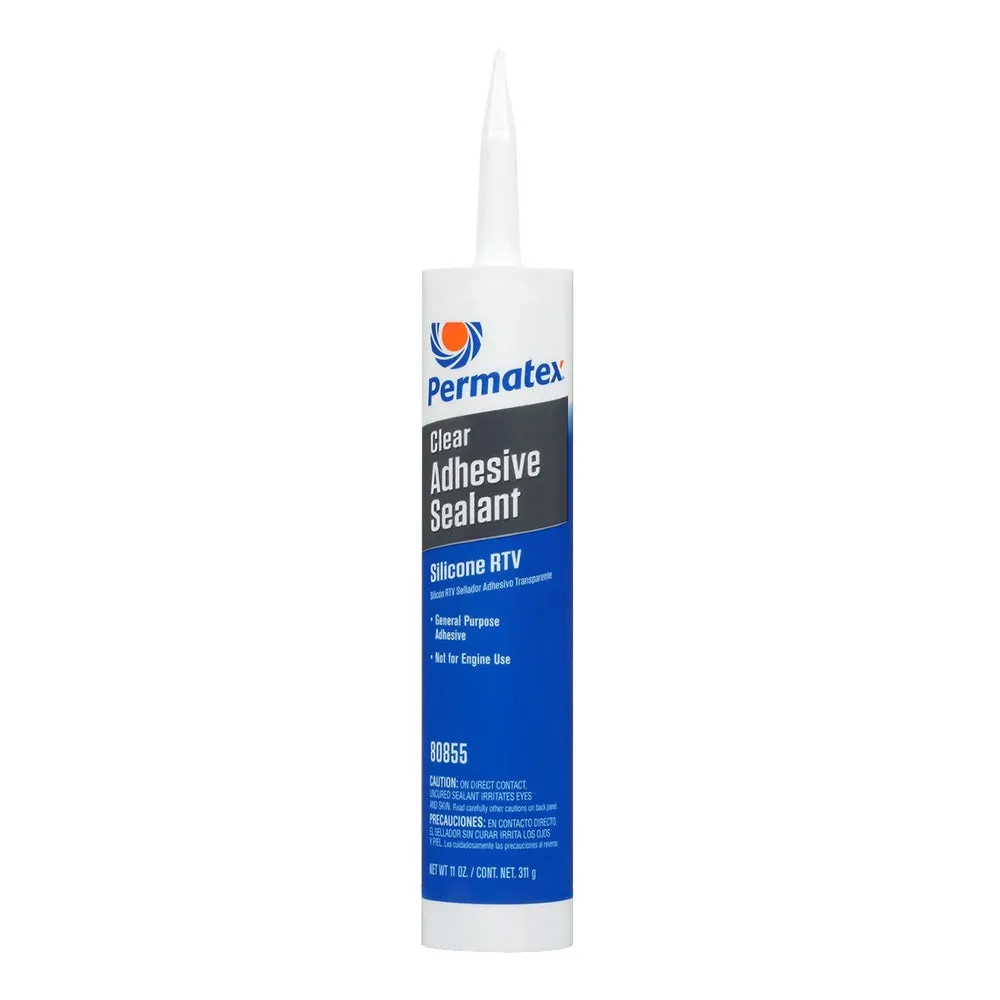 PERMATEX Clear RTV Silicone Adhesive Sealant 311g PX80855