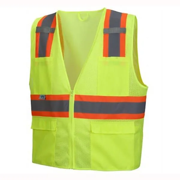 Pyramex Type R - Class 2 Hi-Vis Lime Safety Vest