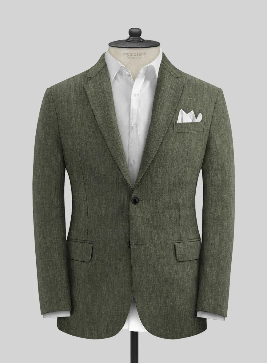 Stylbiella Spring Dew Green Linen Jacket