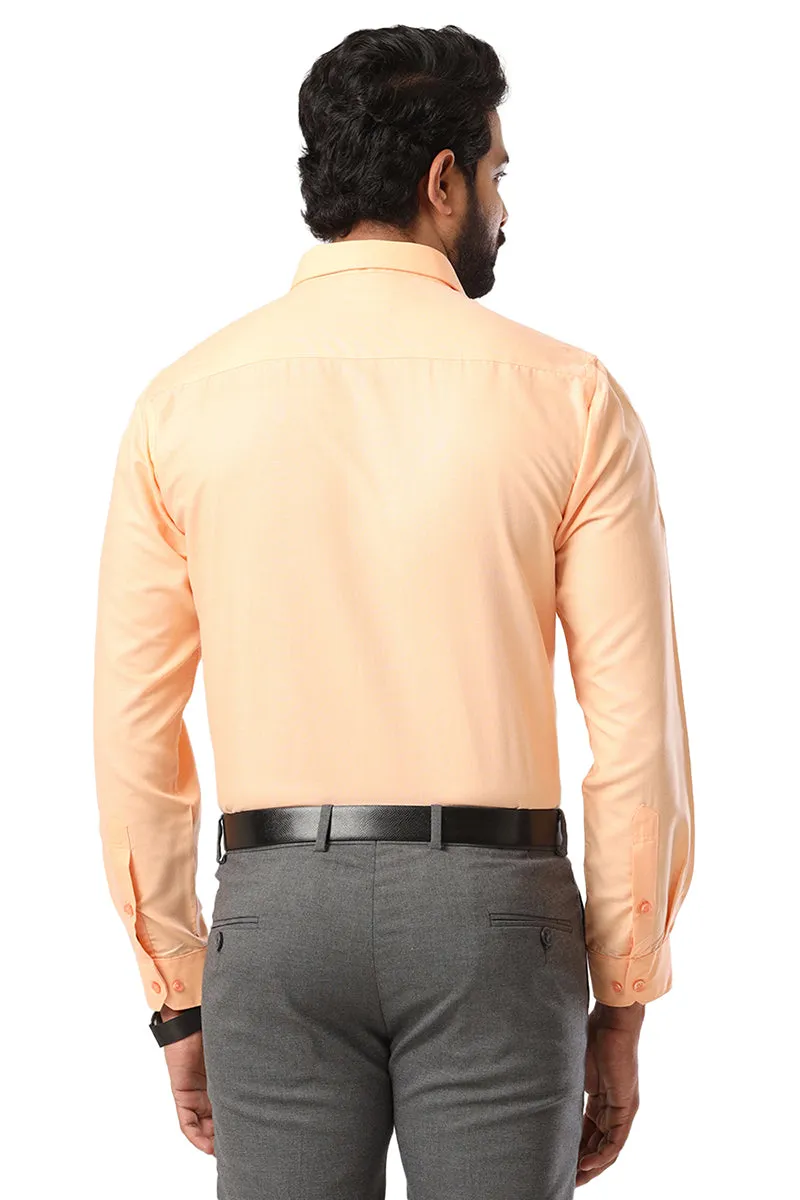 Super Soft -  Amber orange Formal Shirts for Men | Ariser