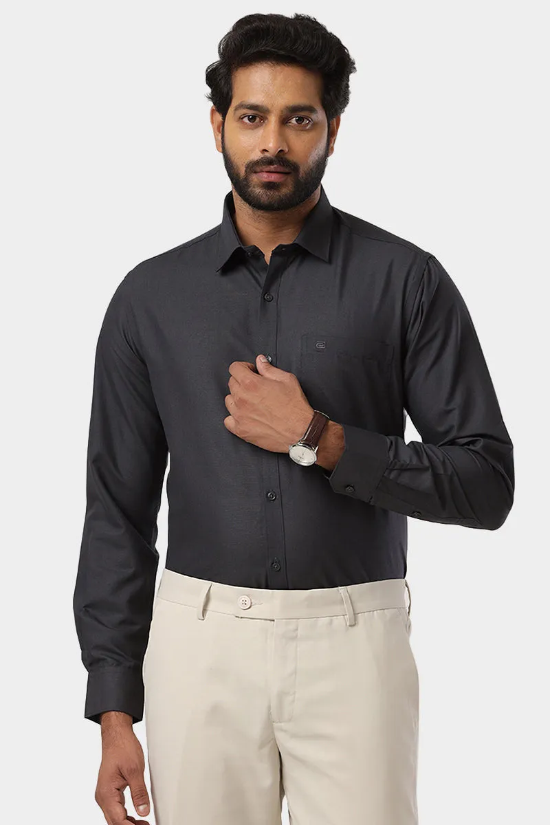 Super Soft - Gray Formal Shirts for Men | Ariser