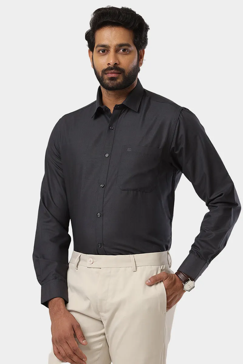 Super Soft - Gray Formal Shirts for Men | Ariser