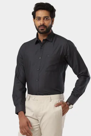 Super Soft - Gray Formal Shirts for Men | Ariser