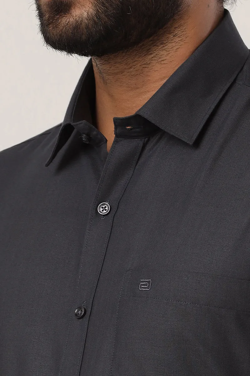 Super Soft - Gray Formal Shirts for Men | Ariser