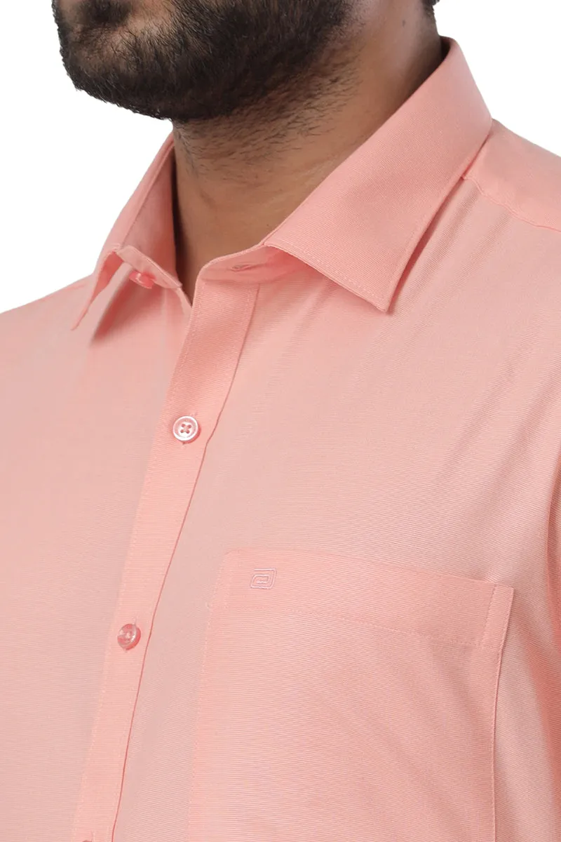 Super Soft -Orange Formal Shirts for Men | Ariser