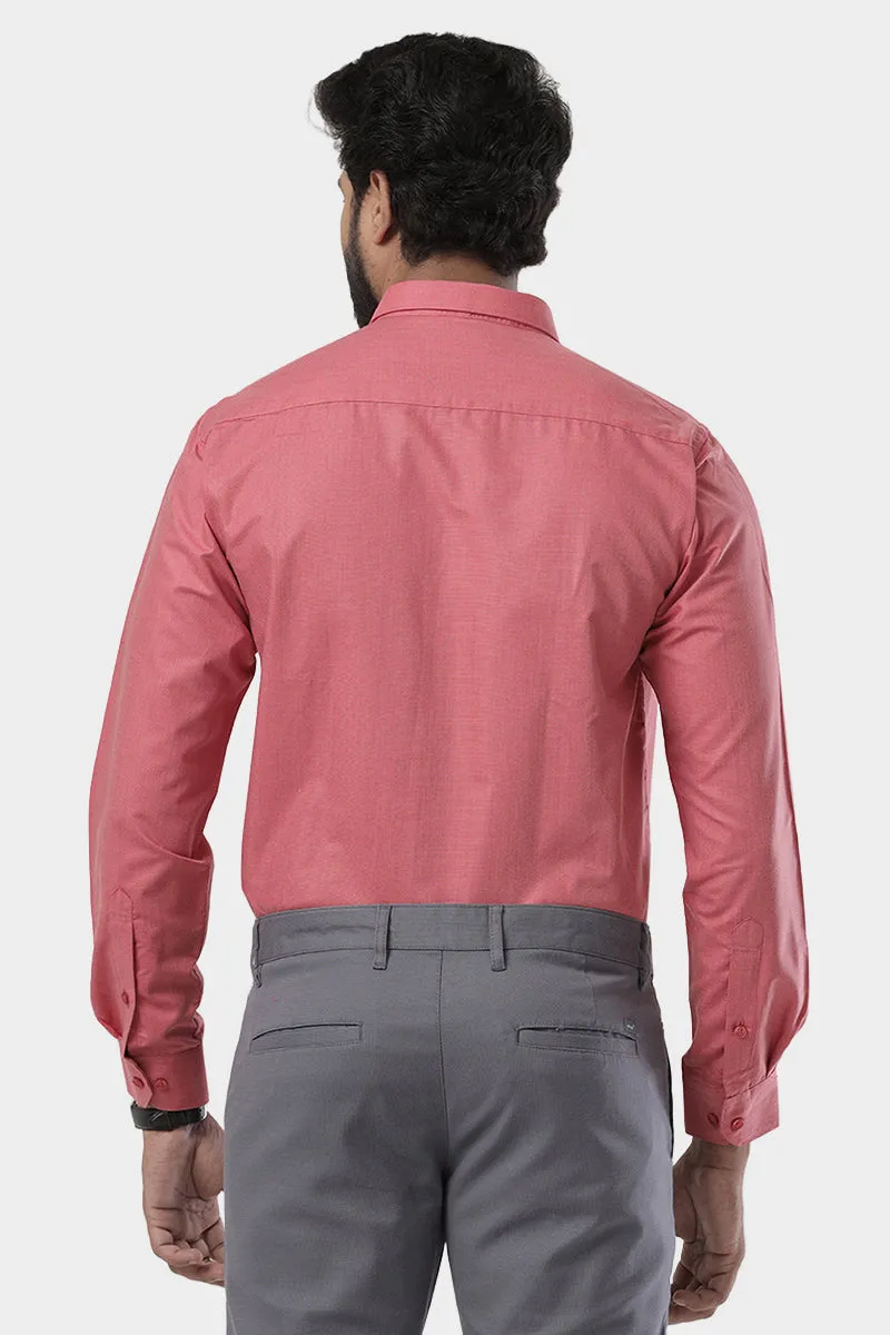 Super Soft -Ruby Red Formal Shirts for Men | Ariser