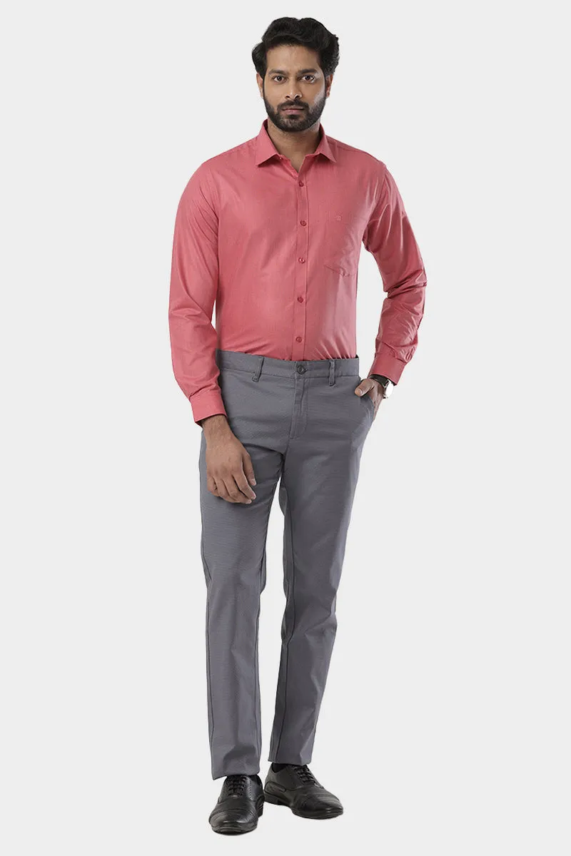 Super Soft -Ruby Red Formal Shirts for Men | Ariser