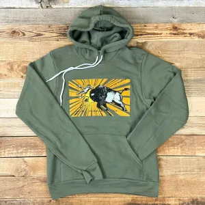 Surf Wyoming® Petting Zoo 2.0 Hoodie - Military Green