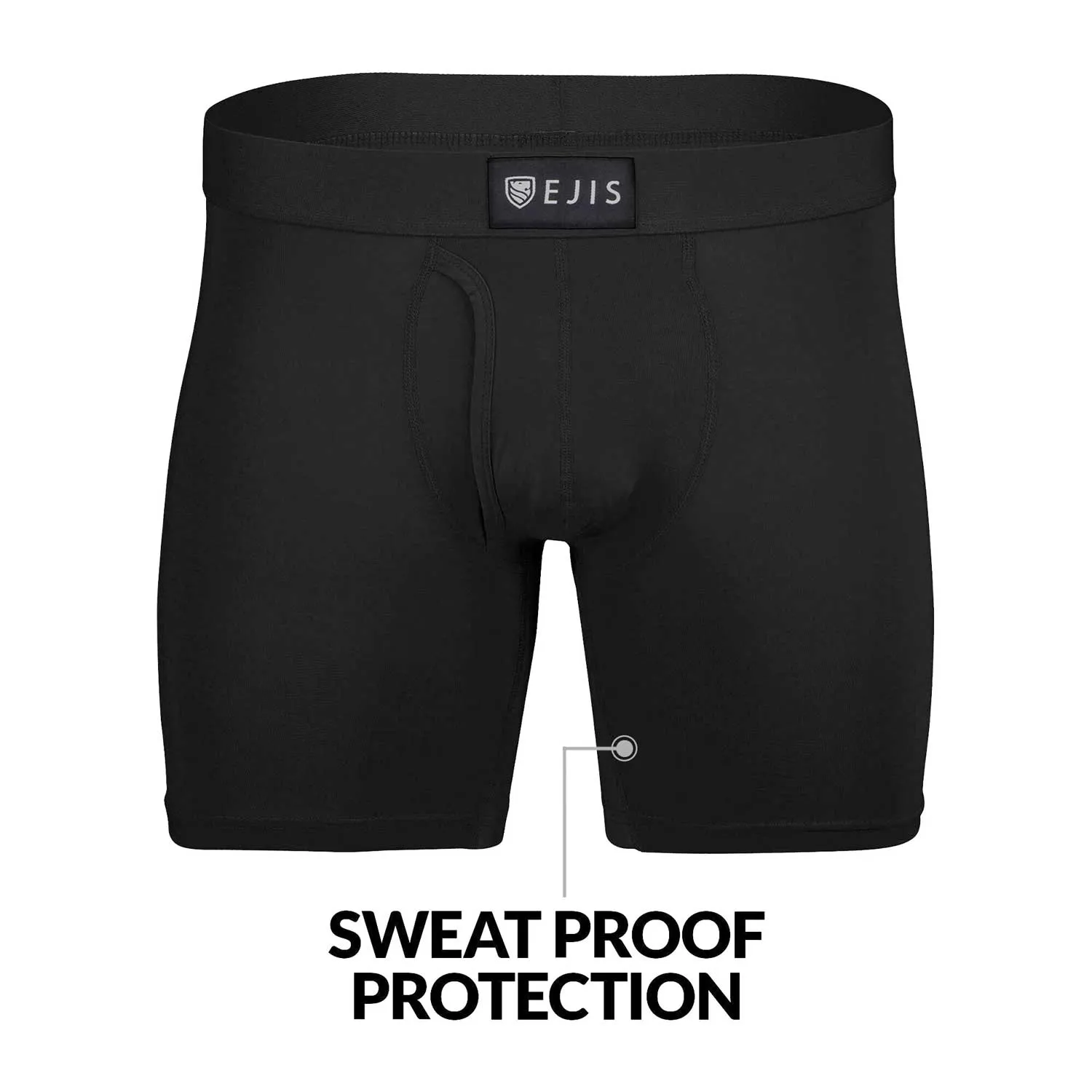 Sweat Proof Men's Boxer Briefs with Fly - Mix 9-Pack (5x Black, 4x Navy)