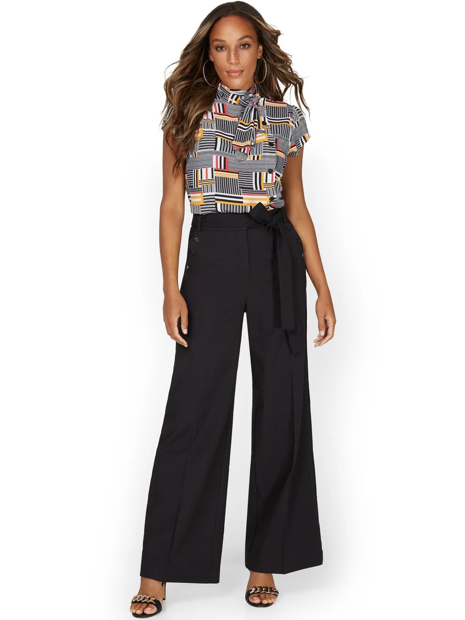 Tie-Waist Wide-Leg Pant - 7th Avenue