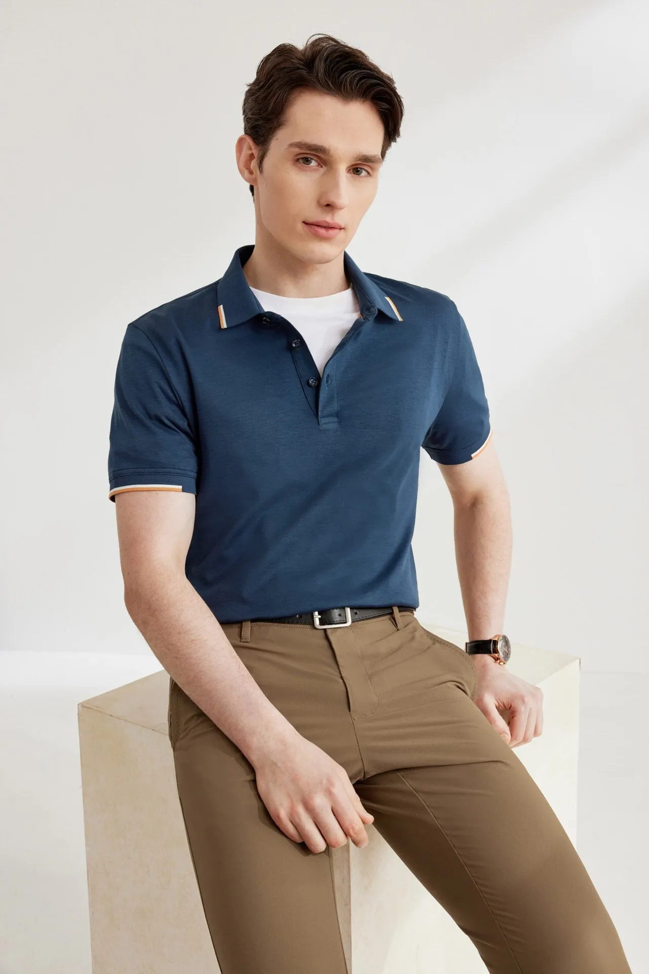 Tipping Collar Soft Cotton Polo